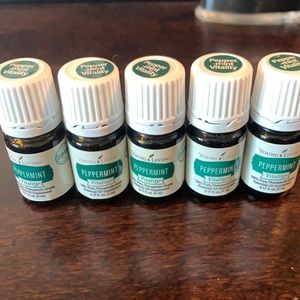 Lot of 5 Young Living Peppermint Vitality Oils